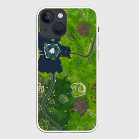 Чехол для iPhone 13 mini с принтом FORTNITE Map в городе Новоалтайск,  |  | Тематика изображения на принте: battle | boss | floss | fort | fortnite | game | games | island | lama | map | nite | pubg | royale | survival | битва | дроп | игра | игры | карта | королевская | лама | массакр | найт | остров | пабг | форт | фортнайт