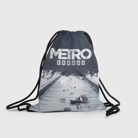 Рюкзак-мешок 3D с принтом METRO: EXODUS в городе Новоалтайск, 100% полиэстер | плотность ткани — 200 г/м2, размер — 35 х 45 см; лямки — толстые шнурки, застежка на шнуровке, без карманов и подкладки | 2033 | artem | exodus | fps | game | games | last | light | metro | moscow | russia | shooter | stalker | winter | артем | зима | игра | игры | исход | метро | москва | последнее | россия | сталкер | убежище | шутер