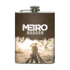 Фляга с принтом METRO: EXODUS - Пустыня в городе Новоалтайск, металлический корпус | емкость 0,22 л, размер 125 х 94 мм. Виниловая наклейка запечатывается полностью | 2033 | artem | exodus | fps | game | games | last | light | metro | moscow | russia | shooter | stalker | winter | артем | зима | игра | игры | исход | метро | москва | последнее | россия | сталкер | убежище | шутер
