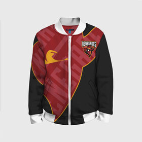 Детский бомбер 3D с принтом cs:go - Renegades (The Form 2019) в городе Новоалтайск, 100% полиэстер | застегивается на молнию, по бокам два кармана без застежек, мягкие манжеты, по низу бомбера и на воротнике — эластичная резинка | Тематика изображения на принте: 0x000000123 | csgo | renegades | ксго