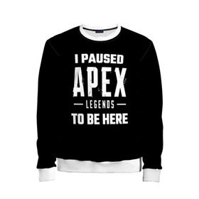 Детский свитшот 3D с принтом Apex Legends в городе Новоалтайск, 100% полиэстер | свободная посадка, прямой крой, мягкая тканевая резинка на рукавах и понизу свитшота | apex | apex legends | battle royale | br | games | new | titanfall | ttf | апекс легенд | бангалор | батл рояль | бладхаунд | игры | каустик | лайфлайн | мираж | рэйф | тайтанфол | титанфол