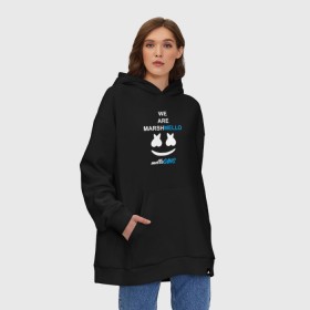Худи SuperOversize хлопок с принтом Marshmello (MELLOGANG) в городе Новоалтайск, 70% хлопок, 30% полиэстер, мягкий начес внутри | карман-кенгуру, эластичная резинка на манжетах и по нижней кромке, двухслойный капюшон
 | christopher comstock | dj | marshmello | music | диджей | клубная музыка | клубняк | крис комсток | логотип | маршмеллоу | музыка