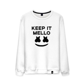 Мужской свитшот хлопок с принтом KEEP IT MELLO (Marshmello) в городе Новоалтайск, 100% хлопок |  | Тематика изображения на принте: christopher comstock | dj | keep it mello | marshmello | mello | music | диджей | клубная музыка | клубняк | крис комсток | логотип | маршмеллоу | музыка