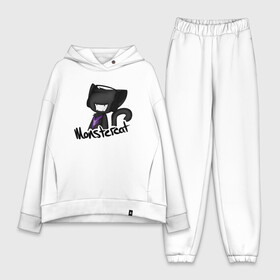 Женский костюм хлопок Oversize с принтом Monstercat в городе Новоалтайск,  |  | monstercat | клуб | клубная музыка | кот | котенок | кошка | лейбл | монстар | монстар кет | монстер | музыка | танцевальная музыка | электронная | электронная музыка