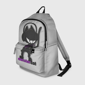 Рюкзак 3D с принтом Monstercat в городе Новоалтайск, 100% полиэстер | лямки с регулируемой длиной, сверху петелька, чтобы рюкзак можно было повесить на вешалку. Основное отделение закрывается на молнию, как и внешний карман. Внутри два дополнительных кармана, один из которых закрывается на молнию. По бокам два дополнительных кармашка | Тематика изображения на принте: monstercat | клуб | клубная музыка | кот | котенок | кошка | лейбл | монстар | монстар кет | монстер | музыка | танцевальная музыка | электронная | электронная музыка