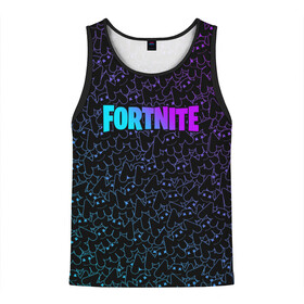 Мужская майка 3D с принтом MARSHMELLO x FORTNITE в городе Новоалтайск, 100% полиэстер | круглая горловина, приталенный силуэт, длина до линии бедра. Пройма и горловина окантованы тонкой бейкой | Тематика изображения на принте: 2019 | cybersport | dj | esport | fortnite | game | log | marshmello | usa | америка | игра | киберспорт | клубная музыка | маршмелло | музыка | музыкант | фиолетовый | фирменные цвета | фортнайт