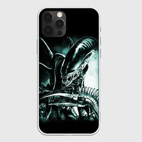 Чехол для iPhone 12 Pro с принтом Чужой в городе Новоалтайск, силикон | область печати: задняя сторона чехла, без боковых панелей | Тематика изображения на принте: alien | aliens | xenomorph | ксеноморф | монстры | ужасы | чужие | чужой