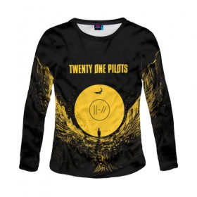 Женский лонгслив 3D с принтом TWENTY ONE PILOTS в городе Новоалтайск, 100% полиэстер | длинные рукава, круглый вырез горловины, полуприлегающий силуэт | 21 | blurryface | one | pilots | trench | twenty | ван | дан | джозеф | джош | пайлотс | пилотс | рок | тайлер | твенти