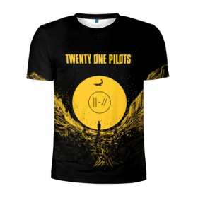 Мужская футболка 3D спортивная с принтом TWENTY ONE PILOTS в городе Новоалтайск, 100% полиэстер с улучшенными характеристиками | приталенный силуэт, круглая горловина, широкие плечи, сужается к линии бедра | 21 | blurryface | one | pilots | trench | twenty | ван | дан | джозеф | джош | пайлотс | пилотс | рок | тайлер | твенти
