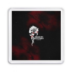 Магнит 55*55 с принтом Dead by Daylight в городе Новоалтайск, Пластик | Размер: 65*65 мм; Размер печати: 55*55 мм | dbd | dead by daylight | ведьма | деревенщина | доктор | дэд бай дейлайт | жертва | игра | крюгер | медсестра | мертвы к рассвету | охотник | призрак
