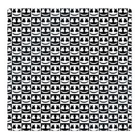 Магнитный плакат 3Х3 с принтом Marshmello Black&White в городе Новоалтайск, Полимерный материал с магнитным слоем | 9 деталей размером 9*9 см | black and white | christopher comstock | dj | marshmello | music | диджей | клубная музыка | клубняк | крис комсток | логотип | маршмеллоу | музыка | черно белый