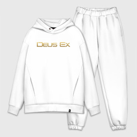 Мужской костюм хлопок OVERSIZE с принтом DEUS EX в городе Новоалтайск,  |  | cyberpunk | deus ex | future | game | будущ | игра | киберпанк