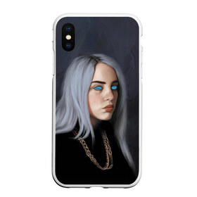 Чехол для iPhone XS Max матовый с принтом Ocean Eyes в городе Новоалтайск, Силикон | Область печати: задняя сторона чехла, без боковых панелей | billie eilish | lovely | music | ocean eyes | pop | билли айлиш | девушка | музыка | океан | поп | эйлиш | элиш