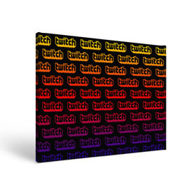 Холст прямоугольный с принтом TWITCH в городе Новоалтайск, 100% ПВХ |  | game | gamer | logo | pattern | twitch | twitties | градиент | игры | логотип | надписи | паттерн | стрим | твитч | текстура