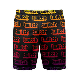 Мужские шорты 3D спортивные с принтом TWITCH в городе Новоалтайск,  |  | game | gamer | logo | pattern | twitch | twitties | градиент | игры | логотип | надписи | паттерн | стрим | твитч | текстура