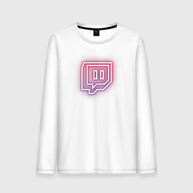 Мужской лонгслив хлопок с принтом Twitch Neon в городе Новоалтайск, 100% хлопок |  | twitch | неон | твитч | твич