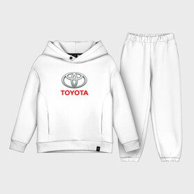 Детский костюм хлопок Oversize с принтом TOYOTA в городе Новоалтайск,  |  | auto | sport | toyota | авто | автомобиль | автомобильные | бренд | марка | машины | спорт | тойота