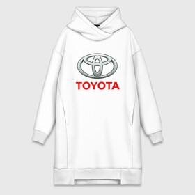 Платье-худи хлопок с принтом TOYOTA в городе Новоалтайск,  |  | auto | sport | toyota | авто | автомобиль | автомобильные | бренд | марка | машины | спорт | тойота
