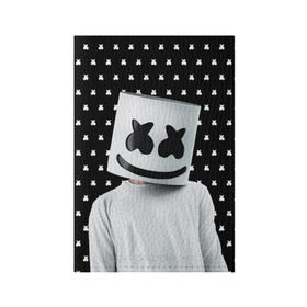 Обложка для паспорта матовая кожа с принтом MARSHMELLO Black в городе Новоалтайск, натуральная матовая кожа | размер 19,3 х 13,7 см; прозрачные пластиковые крепления | Тематика изображения на принте: marsh | marshmallow | marshmello | marshmelo | mello | music | smile | диджей | лого | маршмеллов | маршмеллоу | маршмеллу | маршмело | маршмелов | маршмелоу | музыка | музыкант | рожица | трэп | улыбка | хаус