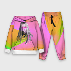 Детский костюм 3D (с толстовкой) с принтом Billie Eilish в городе Новоалтайск,  |  | Тематика изображения на принте: billie eilish | lovely | music | ocean eyes | pop | билли айлиш | девушка | музыка | океан | поп | эйлиш | элиш