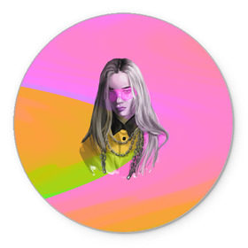 Коврик для мышки круглый с принтом Billie Eilish в городе Новоалтайск, резина и полиэстер | круглая форма, изображение наносится на всю лицевую часть | Тематика изображения на принте: billie eilish | lovely | music | ocean eyes | pop | билли айлиш | девушка | музыка | океан | поп | эйлиш | элиш