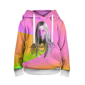Детская толстовка 3D с принтом Billie Eilish в городе Новоалтайск, 100% полиэстер | двухслойный капюшон со шнурком для регулировки, мягкие манжеты на рукавах и по низу толстовки, спереди карман-кенгуру с мягким внутренним слоем | billie eilish | lovely | music | ocean eyes | pop | билли айлиш | девушка | музыка | океан | поп | эйлиш | элиш