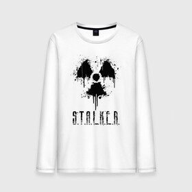 Мужской лонгслив хлопок с принтом S.T.A.L.K.E.R. в городе Новоалтайск, 100% хлопок |  | anomaly | bandit | chernobyl | logo | pripyat | shadow of chernobyl | stalker | stalker 2 | zone | аномалия | бандиты | зона | лого | меченый | припять | сталкер | сталкер 2 | тени чернобыля | чернобыль | чистое небо