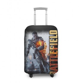 Чехол для чемодана 3D с принтом Battlefield в городе Новоалтайск, 86% полиэфир, 14% спандекс | двустороннее нанесение принта, прорези для ручек и колес | battlefield | games | батлфилд | игры | компьютерные игры