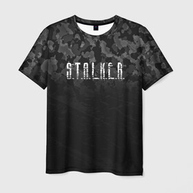 Мужская футболка 3D с принтом S.T.A.L.K.E.R. в городе Новоалтайск, 100% полиэфир | прямой крой, круглый вырез горловины, длина до линии бедер | anomaly | bandit | chernobyl | logo | pripyat | shadow of chernobyl | stalker | stalker 2 | zone | аномалия | бандиты | зона | лого | меченый | припять | сталкер | сталкер 2 | тени чернобыля | чернобыль | чистое небо