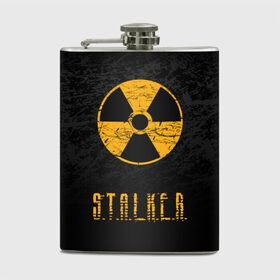 Фляга с принтом S.T.A.L.K.E.R. в городе Новоалтайск, металлический корпус | емкость 0,22 л, размер 125 х 94 мм. Виниловая наклейка запечатывается полностью | Тематика изображения на принте: anomaly | bandit | chernobyl | logo | pripyat | shadow of chernobyl | stalker | stalker 2 | zone | аномалия | бандиты | зона | лого | меченый | припять | сталкер | сталкер 2 | тени чернобыля | чернобыль | чистое небо