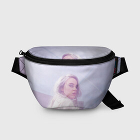 Поясная сумка 3D с принтом Pink Billie Eilish в городе Новоалтайск, 100% полиэстер | плотная ткань, ремень с регулируемой длиной, внутри несколько карманов для мелочей, основное отделение и карман с обратной стороны сумки застегиваются на молнию | billie eilish | lovely | music | ocean eyes | pop | билли айлиш | девушка | музыка | океан | поп | эйлиш | элиш