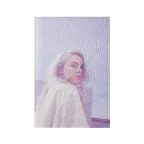 Обложка для паспорта матовая кожа с принтом Pink Billie Eilish в городе Новоалтайск, натуральная матовая кожа | размер 19,3 х 13,7 см; прозрачные пластиковые крепления | Тематика изображения на принте: billie eilish | lovely | music | ocean eyes | pop | билли айлиш | девушка | музыка | океан | поп | эйлиш | элиш