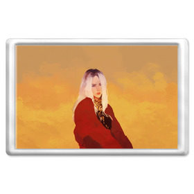 Магнит 45*70 с принтом Billie Eilish Sun в городе Новоалтайск, Пластик | Размер: 78*52 мм; Размер печати: 70*45 | billie eilish | lovely | music | ocean eyes | pop | билли айлиш | девушка | музыка | океан | поп | эйлиш | элиш