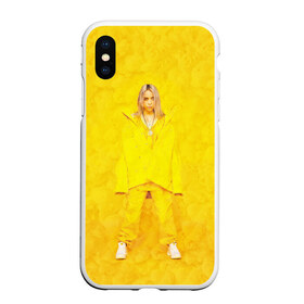 Чехол для iPhone XS Max матовый с принтом Yellow Billie в городе Новоалтайск, Силикон | Область печати: задняя сторона чехла, без боковых панелей | billie eilish | lovely | music | ocean eyes | pop | билли айлиш | девушка | музыка | океан | поп | эйлиш | элиш