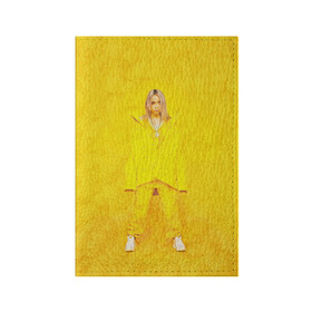 Обложка для паспорта матовая кожа с принтом Yellow Billie в городе Новоалтайск, натуральная матовая кожа | размер 19,3 х 13,7 см; прозрачные пластиковые крепления | billie eilish | lovely | music | ocean eyes | pop | билли айлиш | девушка | музыка | океан | поп | эйлиш | элиш