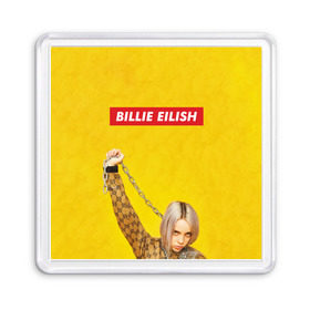 Магнит 55*55 с принтом Billie Eilish в городе Новоалтайск, Пластик | Размер: 65*65 мм; Размер печати: 55*55 мм | billie eilish | lovely | music | ocean eyes | pop | билли айлиш | девушка | музыка | океан | поп | эйлиш | элиш