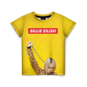 Детская футболка 3D с принтом Billie Eilish в городе Новоалтайск, 100% гипоаллергенный полиэфир | прямой крой, круглый вырез горловины, длина до линии бедер, чуть спущенное плечо, ткань немного тянется | Тематика изображения на принте: billie eilish | lovely | music | ocean eyes | pop | билли айлиш | девушка | музыка | океан | поп | эйлиш | элиш