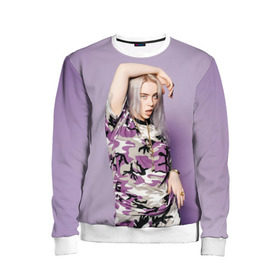 Детский свитшот 3D с принтом Billie Eilish в городе Новоалтайск, 100% полиэстер | свободная посадка, прямой крой, мягкая тканевая резинка на рукавах и понизу свитшота | billie eilish | lovely | music | ocean eyes | pop | билли айлиш | девушка | музыка | океан | поп | эйлиш | элиш