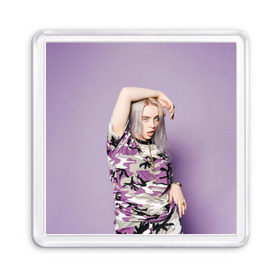 Магнит 55*55 с принтом Billie Eilish в городе Новоалтайск, Пластик | Размер: 65*65 мм; Размер печати: 55*55 мм | billie eilish | lovely | music | ocean eyes | pop | билли айлиш | девушка | музыка | океан | поп | эйлиш | элиш