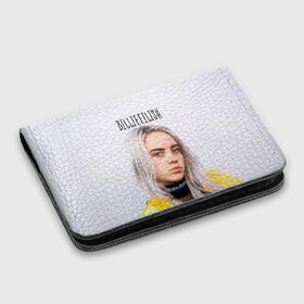 Картхолдер с принтом с принтом BillieEilish в городе Новоалтайск, натуральная матовая кожа | размер 7,3 х 10 см; кардхолдер имеет 4 кармана для карт; | billie eilish | lovely | music | ocean eyes | pop | билли айлиш | девушка | музыка | океан | поп | эйлиш | элиш
