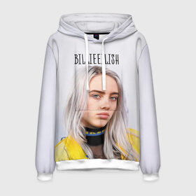 Мужская толстовка 3D с принтом BillieEilish в городе Новоалтайск, 100% полиэстер | двухслойный капюшон со шнурком для регулировки, мягкие манжеты на рукавах и по низу толстовки, спереди карман-кенгуру с мягким внутренним слоем. | billie eilish | lovely | music | ocean eyes | pop | билли айлиш | девушка | музыка | океан | поп | эйлиш | элиш
