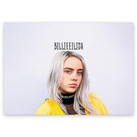Поздравительная открытка с принтом BillieEilish в городе Новоалтайск, 100% бумага | плотность бумаги 280 г/м2, матовая, на обратной стороне линовка и место для марки
 | Тематика изображения на принте: billie eilish | lovely | music | ocean eyes | pop | билли айлиш | девушка | музыка | океан | поп | эйлиш | элиш