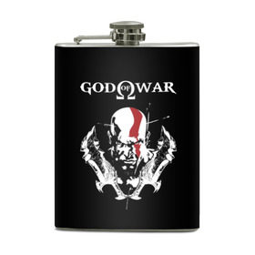 Фляга с принтом God of War в городе Новоалтайск, металлический корпус | емкость 0,22 л, размер 125 х 94 мм. Виниловая наклейка запечатывается полностью | god of war | арес | афина | бог | бог войны | воин | генерал | гидра | кратос | призрак | спарта | татуировка