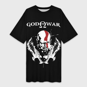 Платье-футболка 3D с принтом God of War в городе Новоалтайск,  |  | god of war | арес | афина | бог | бог войны | воин | генерал | гидра | кратос | призрак | спарта | татуировка