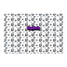 Магнитный плакат 3Х2 с принтом Twitch в городе Новоалтайск, Полимерный материал с магнитным слоем | 6 деталей размером 9*9 см | Тематика изображения на принте: game | gamer | logo | pattern | twitch | twitties | игры | логотип | паттерн | стрим | твитч | текстура