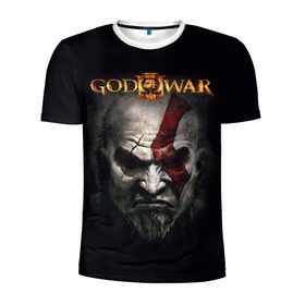 Мужская футболка 3D спортивная с принтом God of War в городе Новоалтайск, 100% полиэстер с улучшенными характеристиками | приталенный силуэт, круглая горловина, широкие плечи, сужается к линии бедра | god of war | арес | афина | бог | бог войны | воин | генерал | гидра | кратос | призрак | спарта | татуировка