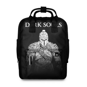 Женский рюкзак 3D с принтом Dark Souls в городе Новоалтайск, 100% полиэстер | лямки с регулируемой длиной, сверху ручки, чтобы рюкзак нести как сумку. Основное отделение закрывается на молнию, как и внешний карман. Внутри два дополнительных кармана, один из которых закрывается на молнию. По бокам два дополнительных кармашка, куда поместится маленькая бутылочка
 | dark souls | games | praise the sun | игры | компьютерные игры | рыцарь | тёмные души