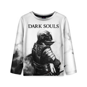 Детский лонгслив 3D с принтом Dark Souls в городе Новоалтайск, 100% полиэстер | длинные рукава, круглый вырез горловины, полуприлегающий силуэт
 | dark souls | games | praise the sun | игры | компьютерные игры | рыцарь | тёмные души