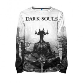 Детский лонгслив 3D с принтом Dark Souls в городе Новоалтайск, 100% полиэстер | длинные рукава, круглый вырез горловины, полуприлегающий силуэт
 | dark souls | games | praise the sun | игры | компьютерные игры | рыцарь | тёмные души