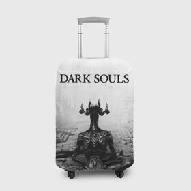 Чехол для чемодана 3D с принтом Dark Souls в городе Новоалтайск, 86% полиэфир, 14% спандекс | двустороннее нанесение принта, прорези для ручек и колес | dark souls | games | praise the sun | игры | компьютерные игры | рыцарь | тёмные души
